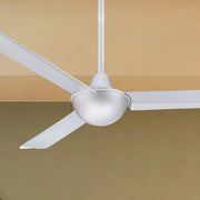 Kewl 52" Silver Modern Indoor Ceiling Fan with Wall Control - Bees Lighting