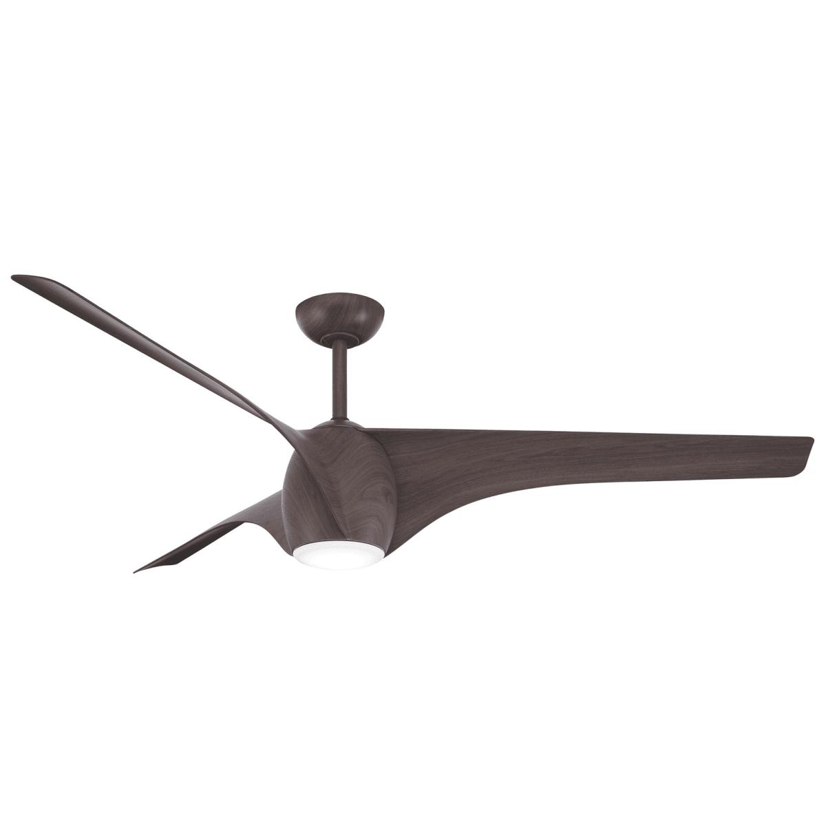 Airewave 65" Dark Maple LED Indoor Ceiling Fan with Remote - Bees Lighting
