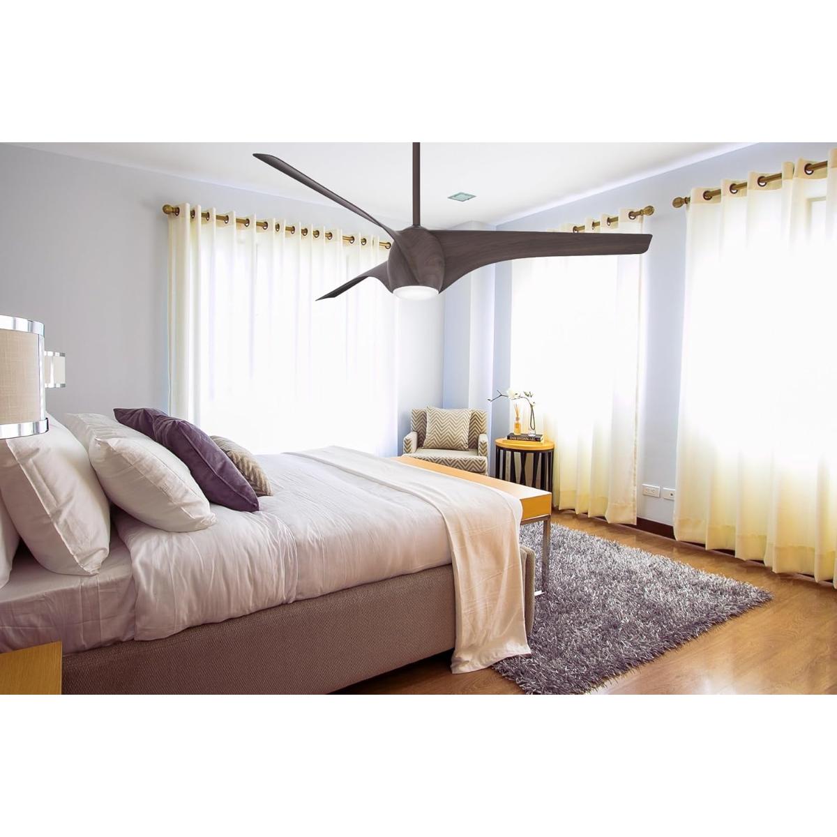 Airewave 65" Dark Maple LED Indoor Ceiling Fan with Remote - Bees Lighting