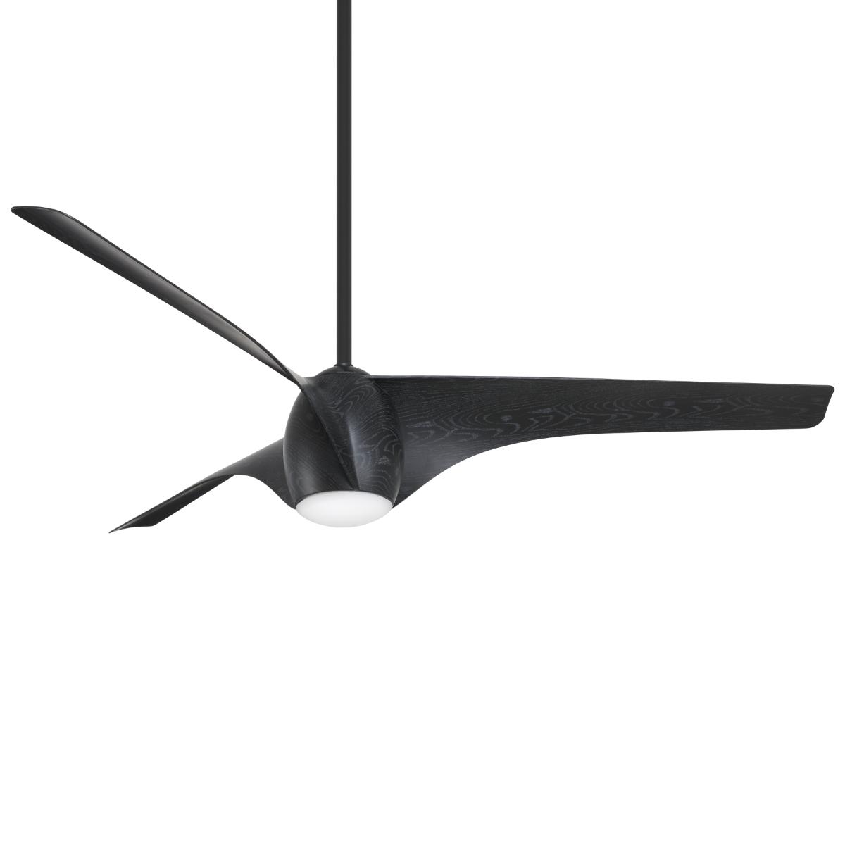 Airewave 65" Matte Black Maple LED Indoor Ceiling Fan with Remote - Bees Lighting