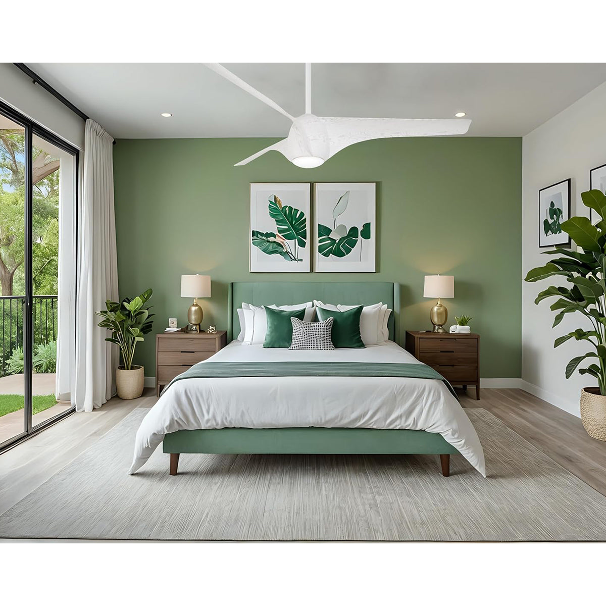 Airewave 65" Sterling Maple LED Indoor Ceiling Fan with Remote - Bees Lighting