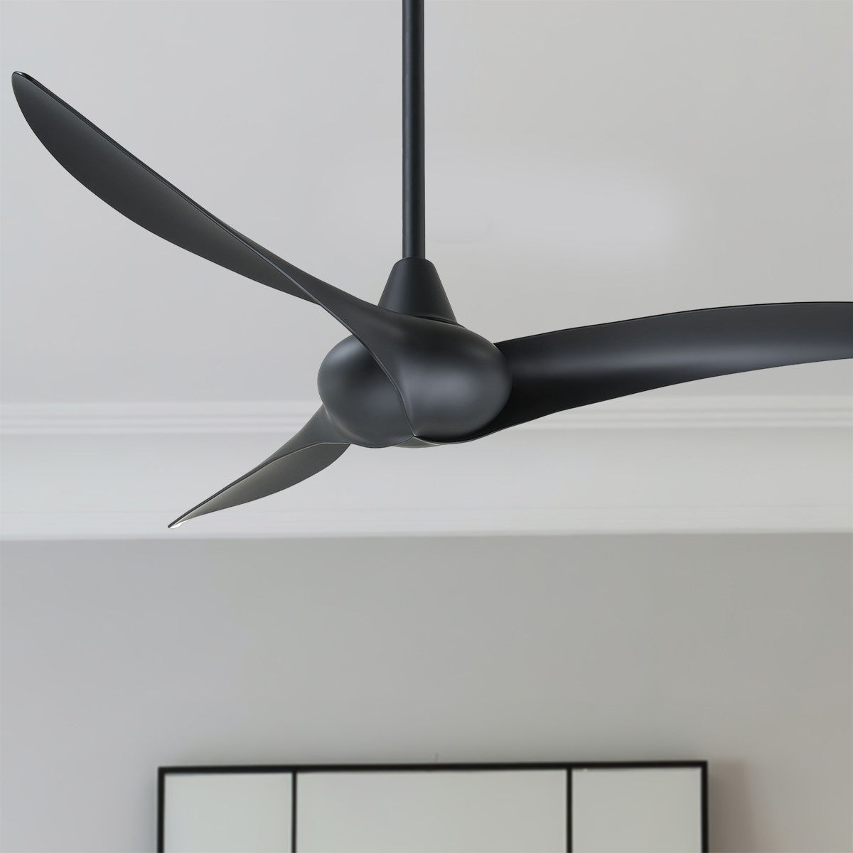 Wave 52" Coal Indoor Ceiling Fan with Remote - Bees Lighting