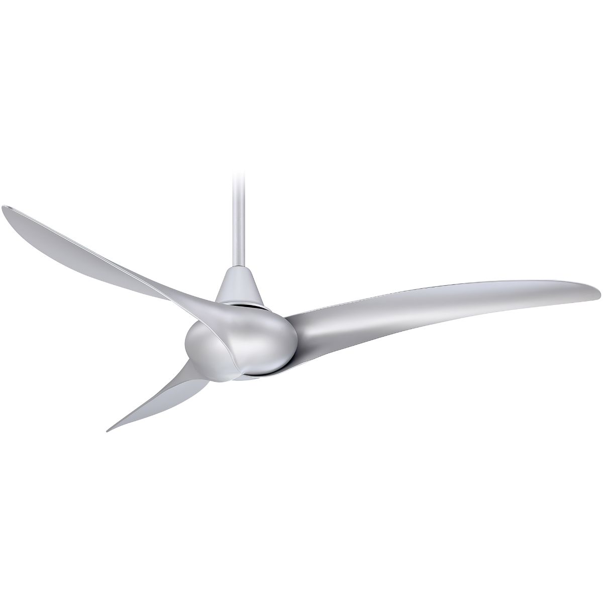 Wave 52" Silver Indoor Ceiling Fan with Remote - Bees Lighting