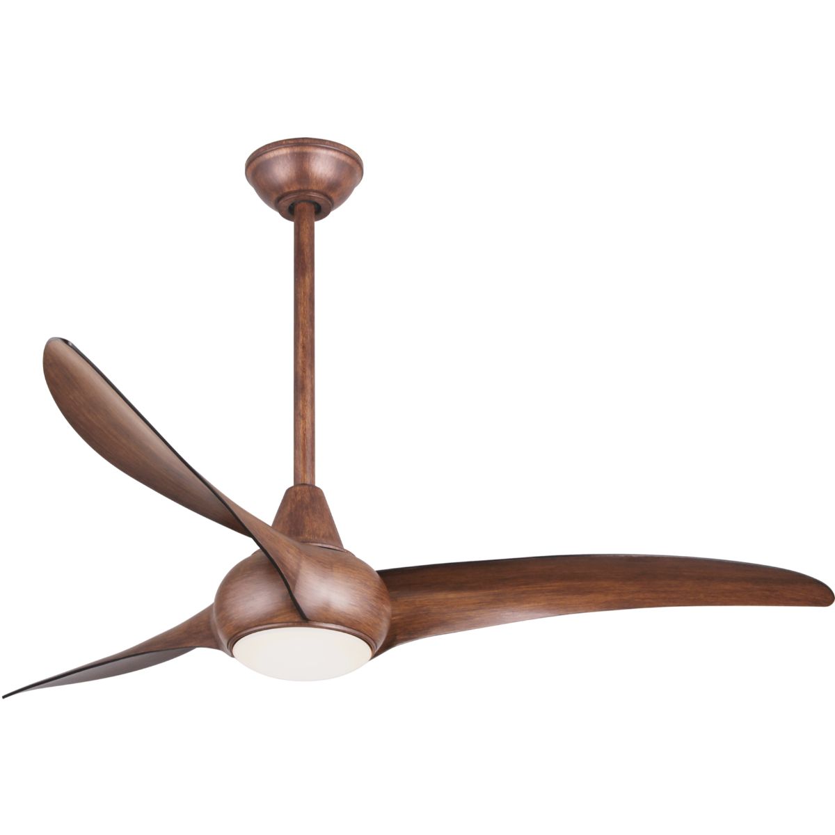 Light Wave LED 52" Distressed Koa Modern Ceiling Fan with Light and Remote - Bees Lighting