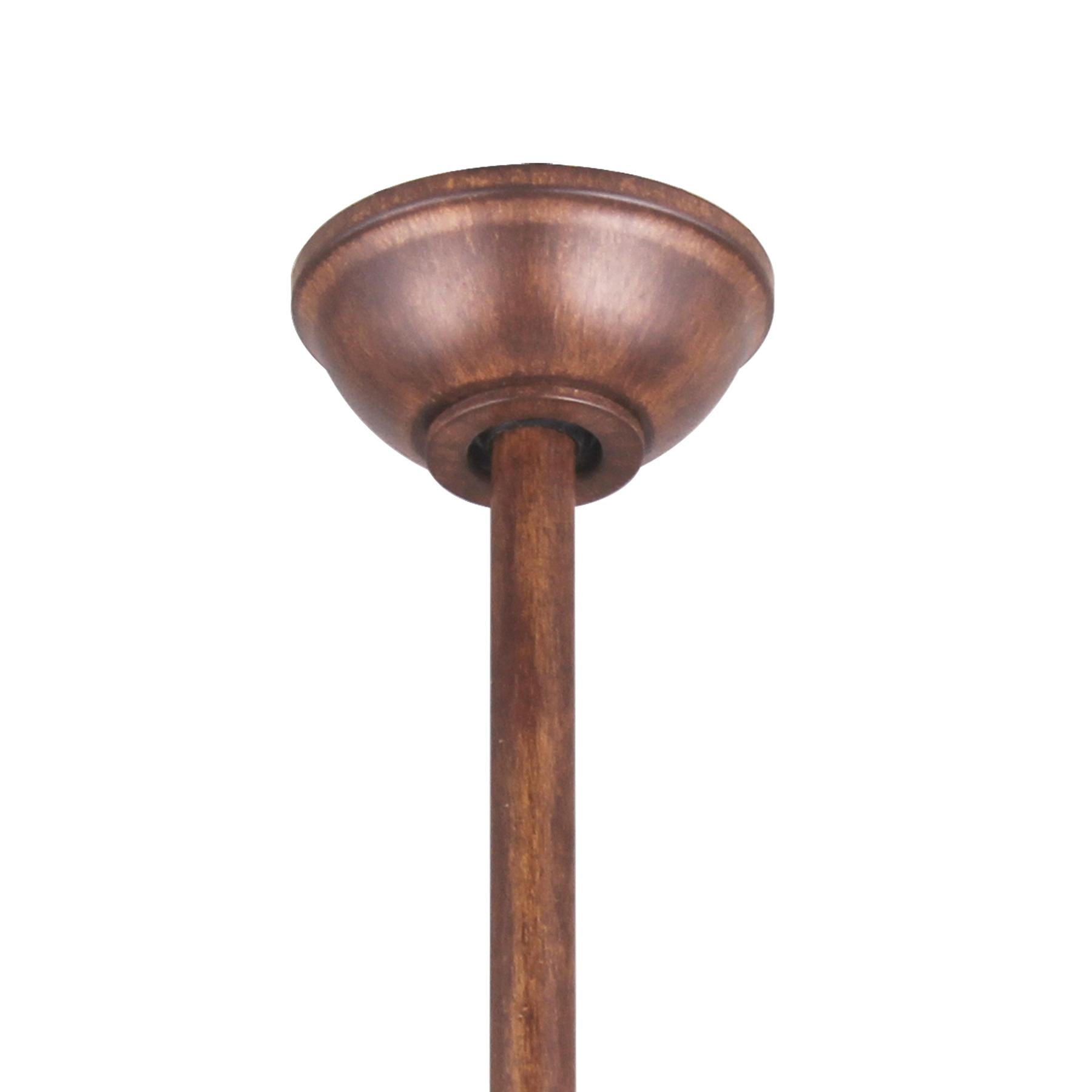 Light Wave LED 52" Distressed Koa Modern Ceiling Fan with Light and Remote - Bees Lighting