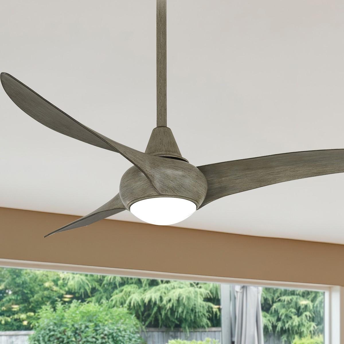 Light Wave 52 Inch Modern Propeller Ceiling Fan With Light And Remote - Bees Lighting