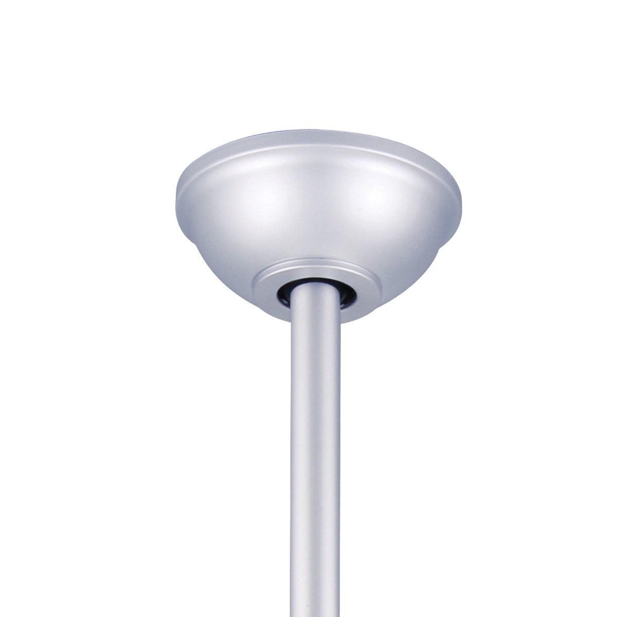 Light Wave LED 52" Silver Modern Ceiling Fan with Light and Remote - Bees Lighting
