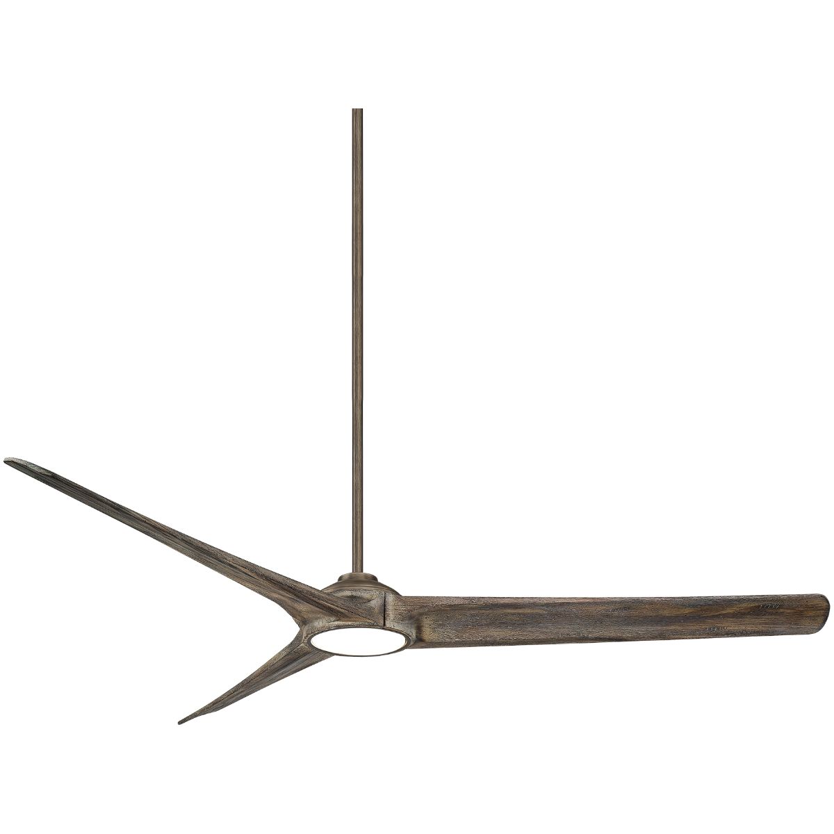Timber LED 84" Large Ceiling Fan, Heirloom Bronze with Aged Boardwalk Blades - Bees Lighting