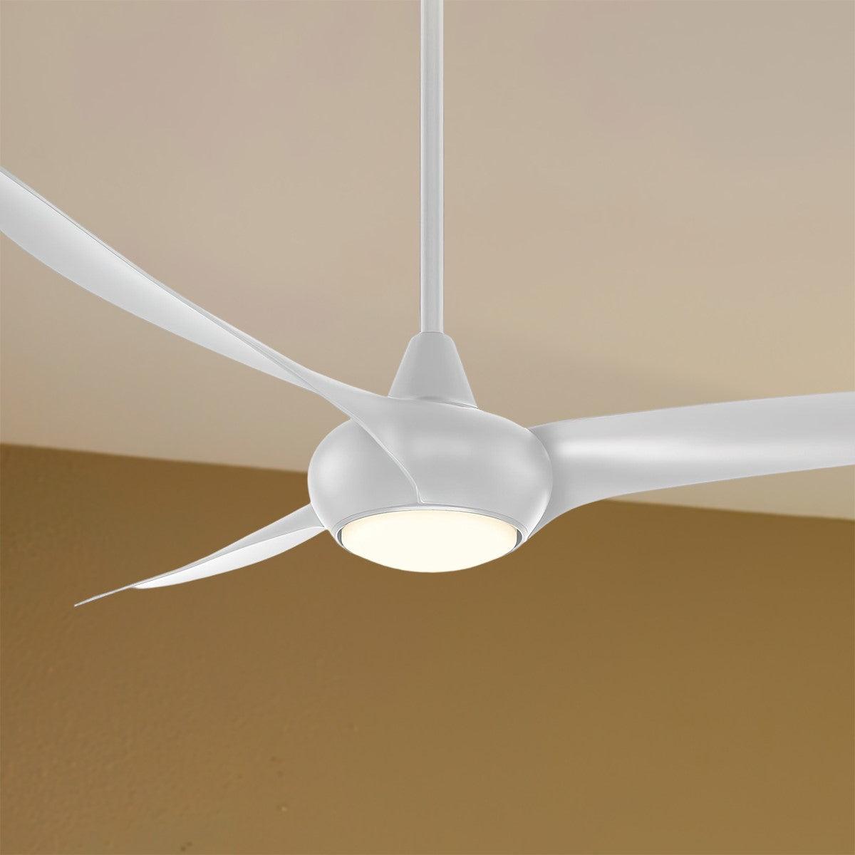 Light Wave 65 Inch Modern Propeller Ceiling Fan With Light And Remote - Bees Lighting