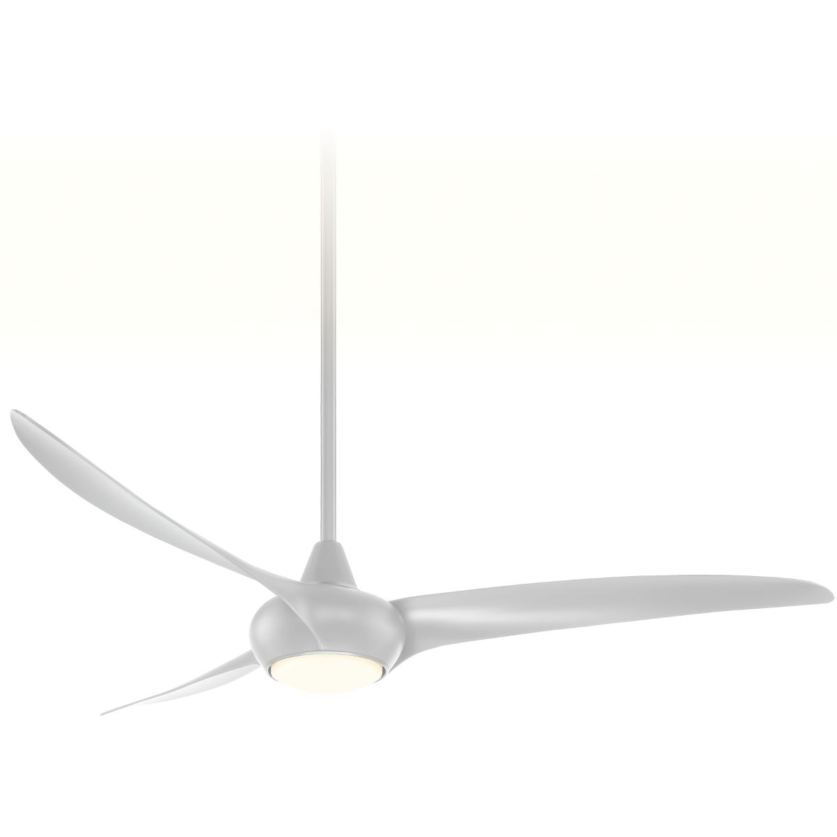 Light Wave LED 65" Silver Large Ceiling Fan with Light and Remote - Bees Lighting