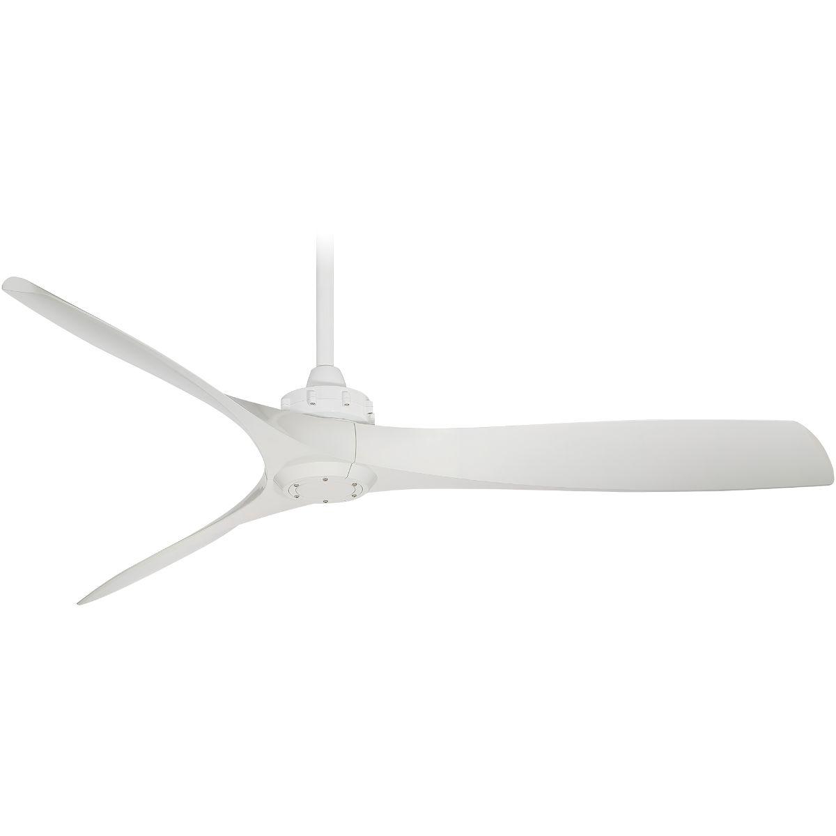 Aviation 60" White Indoor Ceiling Fan with Remote - Bees Lighting