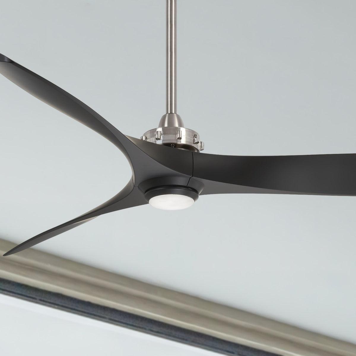 Aviation 60 Inch Modern Propeller Ceiling Fan With Light And Remote - Bees Lighting