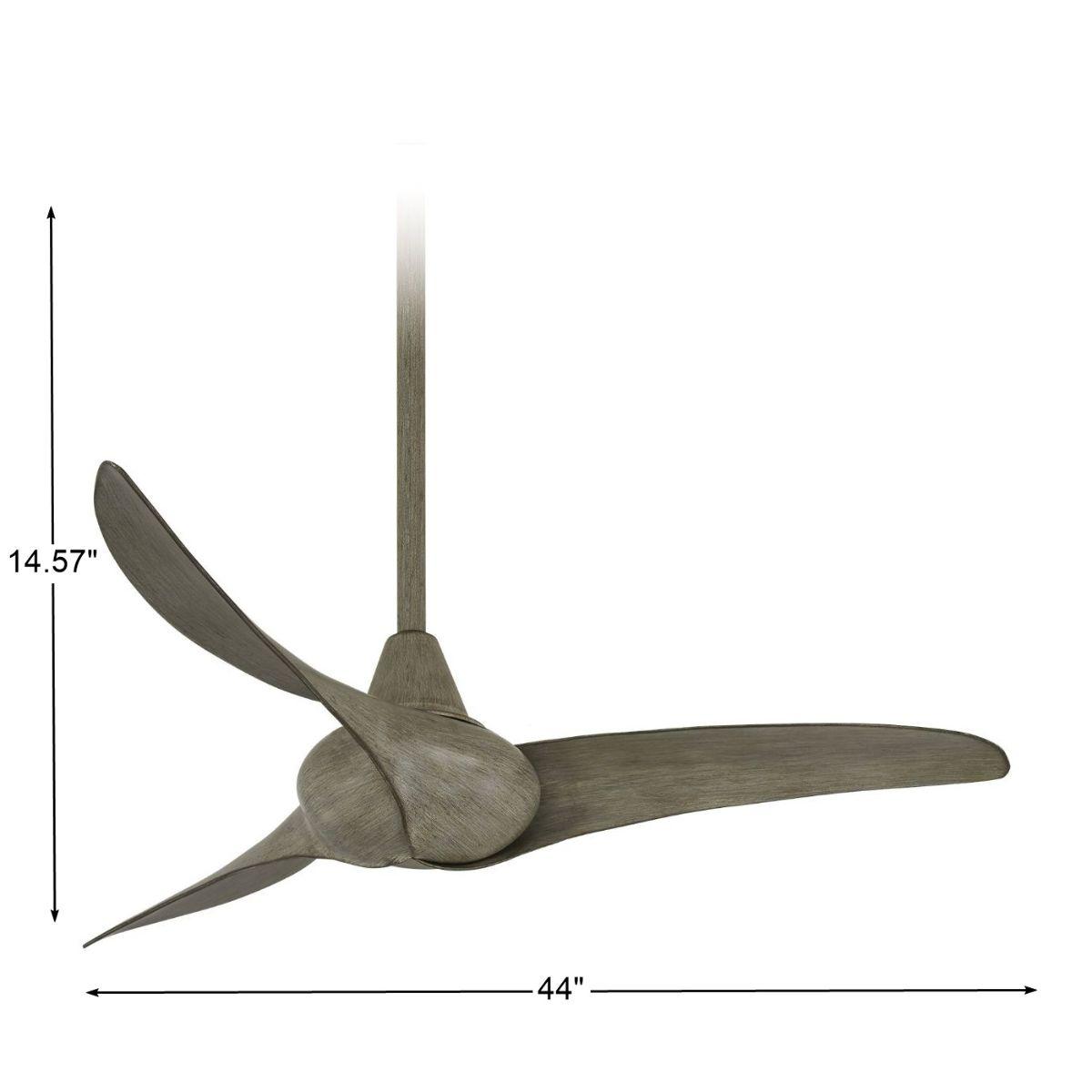Wave 44 Inch Propeller Ceiling Fan With Remote - Bees Lighting