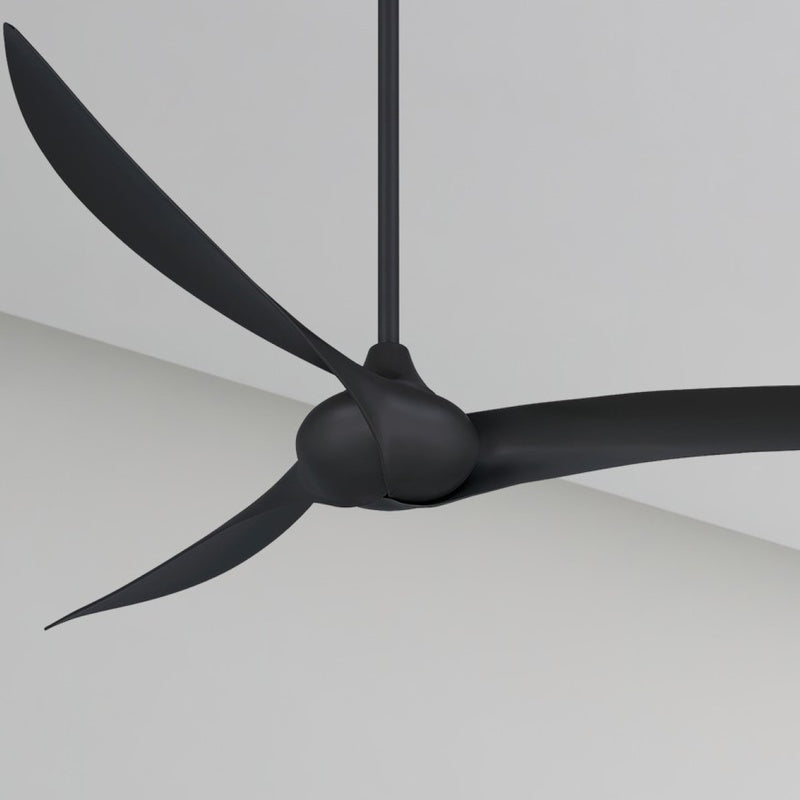 Wave 65" Black Coal Indoor Ceiling Fan with Remote - Bees Lighting