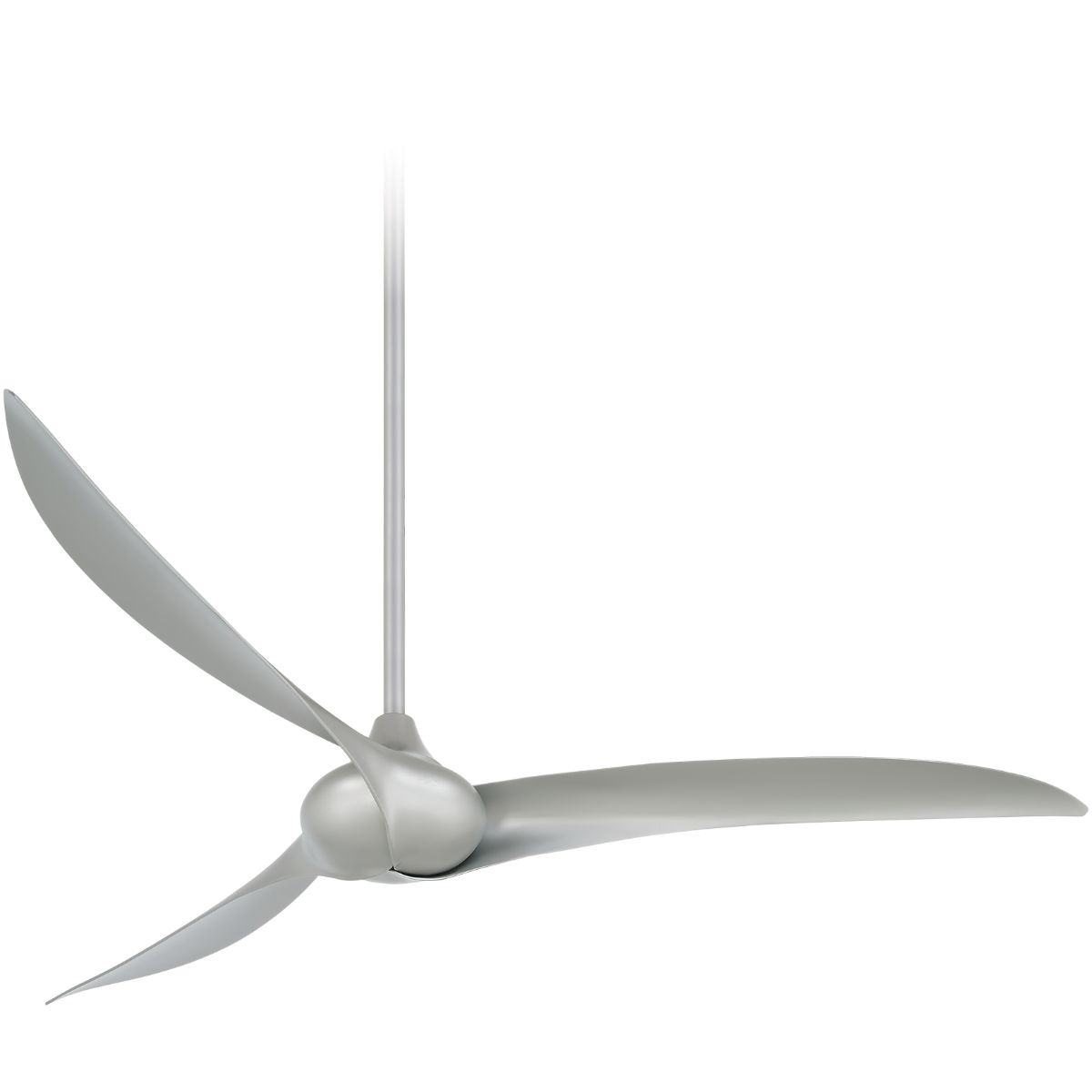 Wave 65" Silver Indoor Ceiling Fan with Remote - Bees Lighting