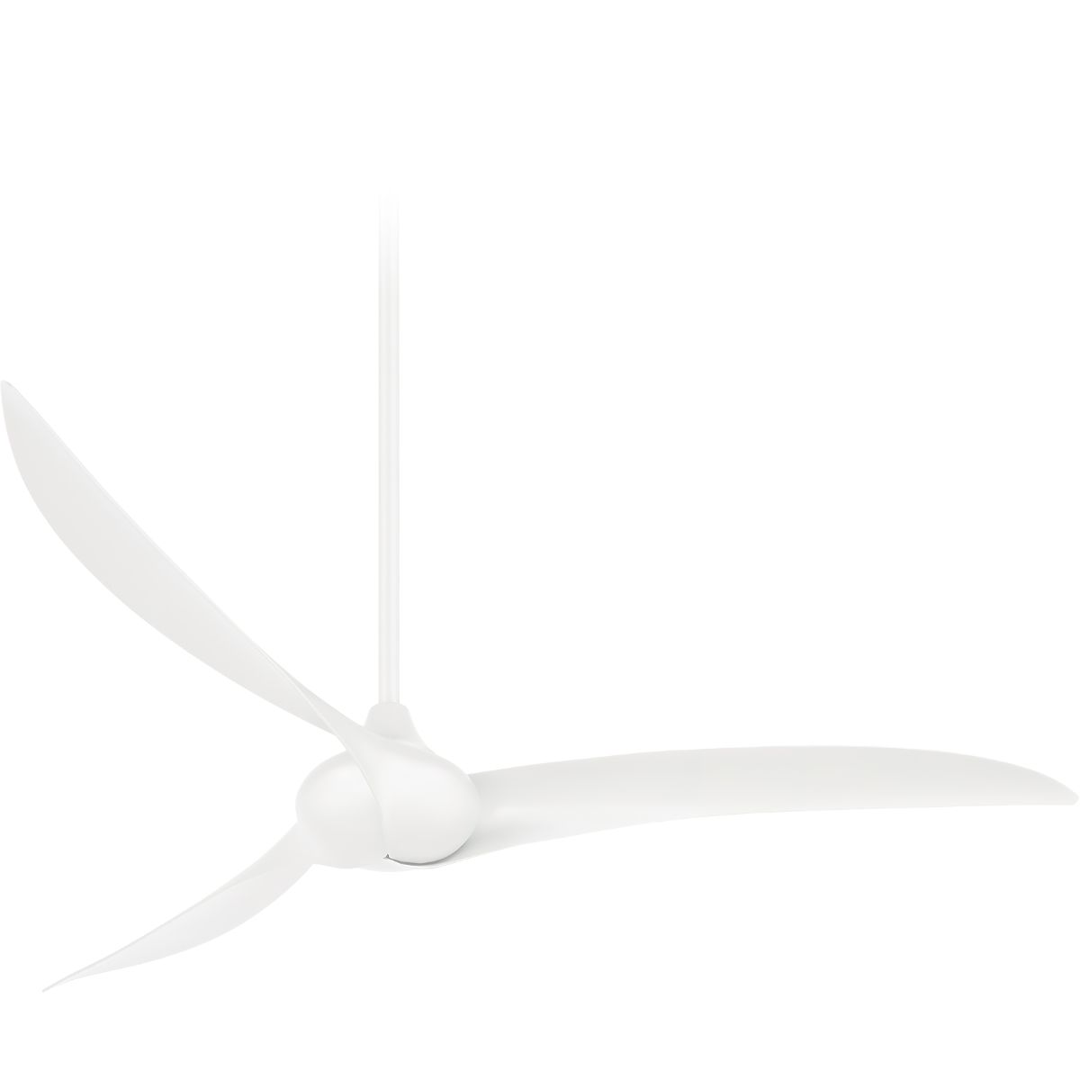 Wave 65" White Indoor Ceiling Fan with Remote - Bees Lighting