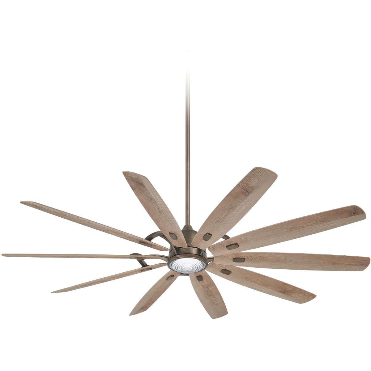 Barn H20 84" LED Outdoor Smart Ceiling Fan with Remote, Heirloom Bronze - Bees Lighting