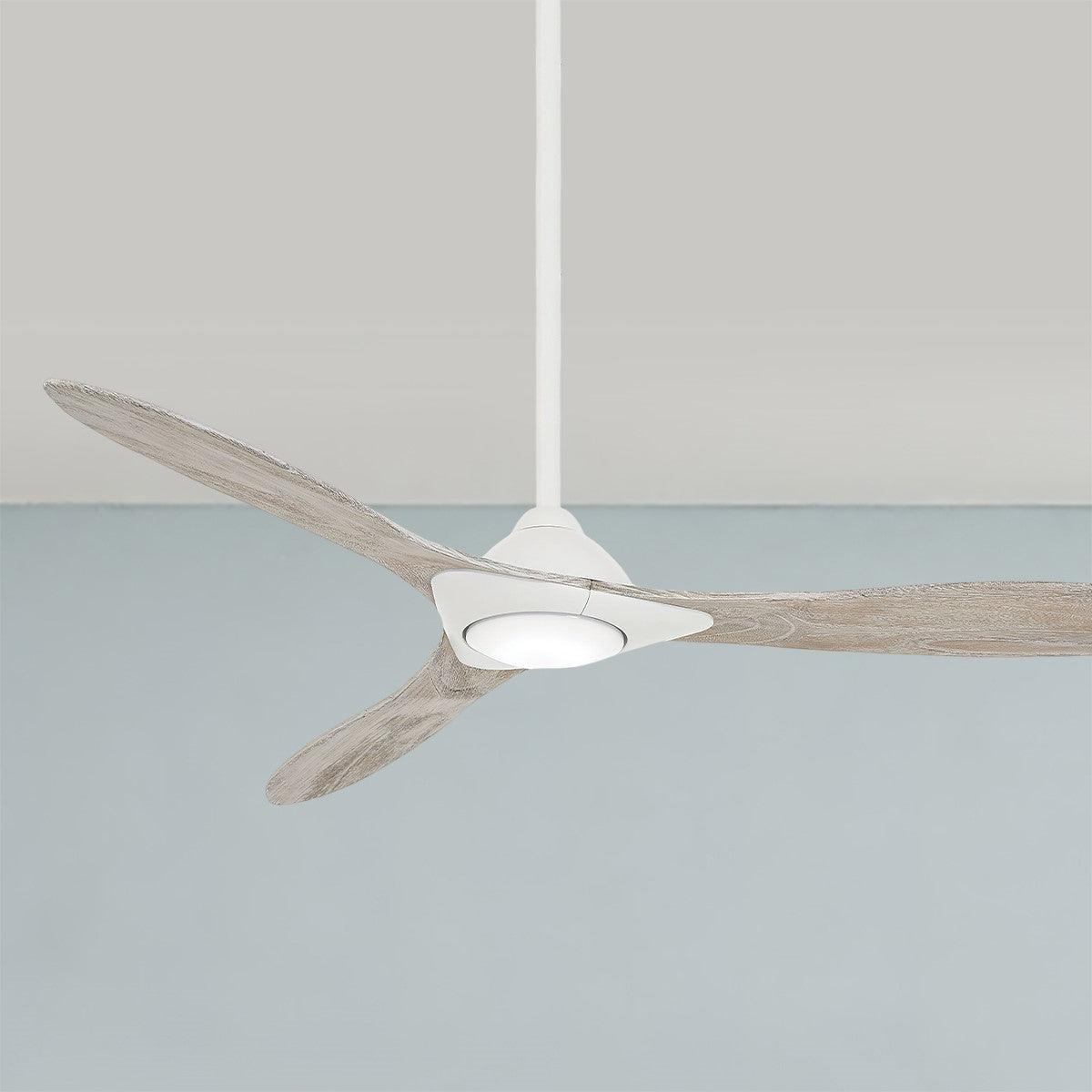 Sleek 60 Inch Contemporary Propeller Smart Ceiling Fan With Light And Remote - Bees Lighting