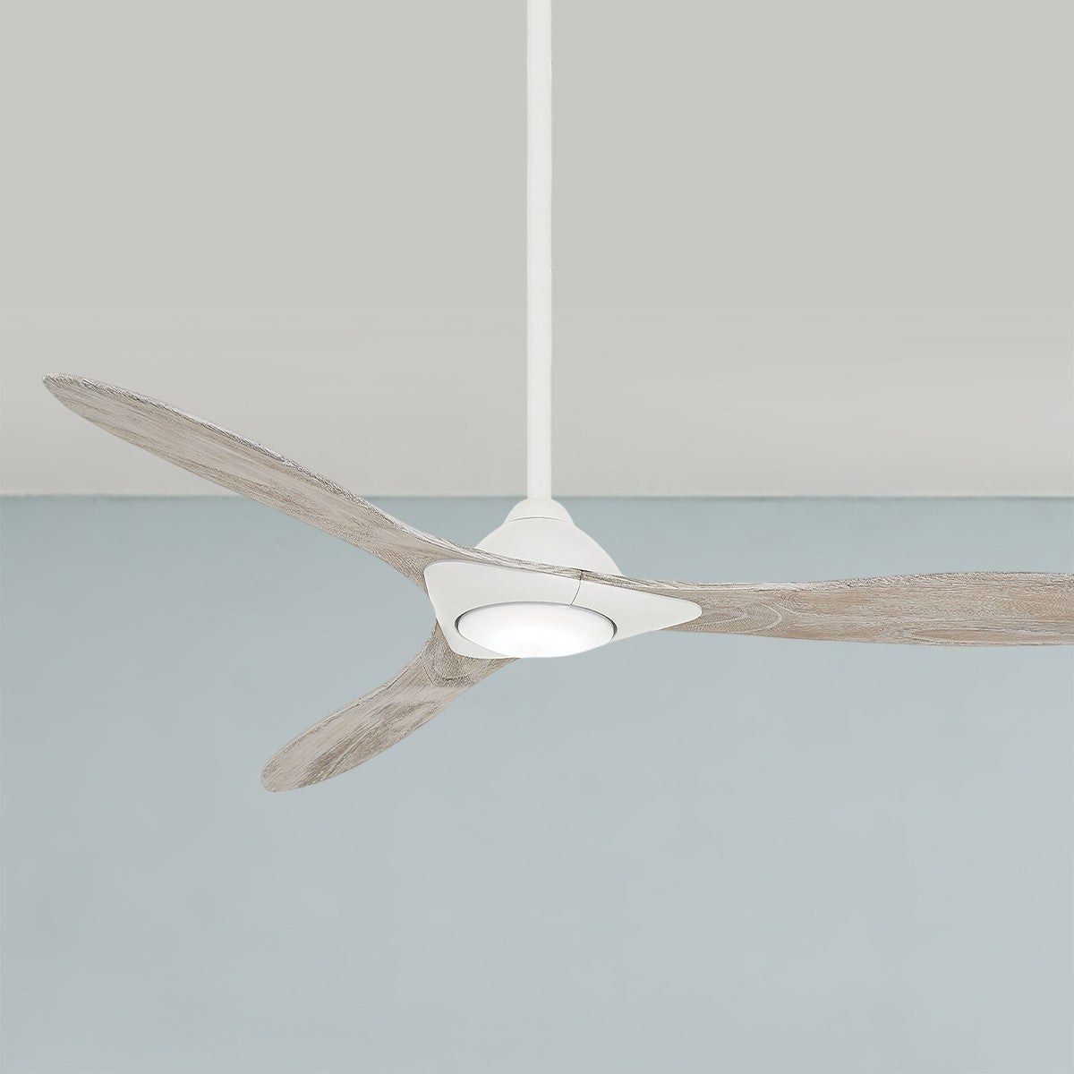 Sleek LED 60" Smart Ceiling Fan with Remote, Flat White - Bees Lighting