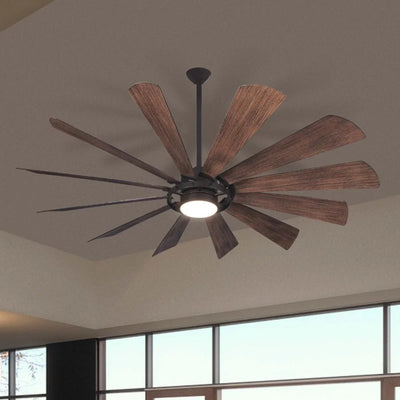Windmolen LED 65" Wet Rated Smart Ceiling Fan, Oil Rubbed Bronze