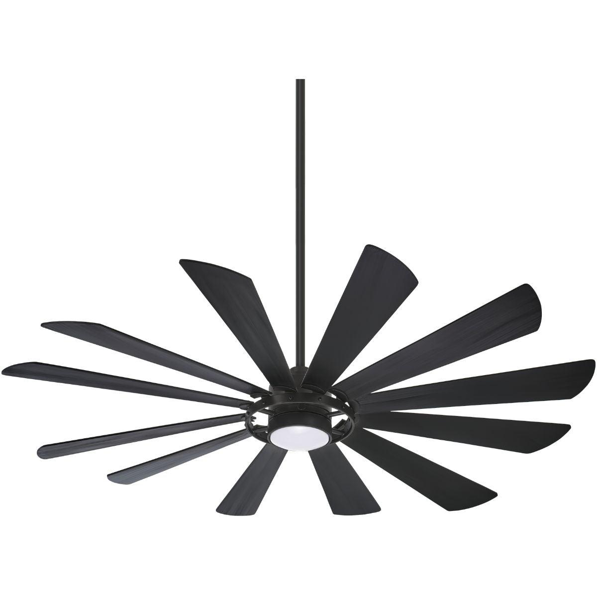 Windmolen LED 65" Wet Rated Smart Ceiling Fan, Textured Coal - Bees Lighting