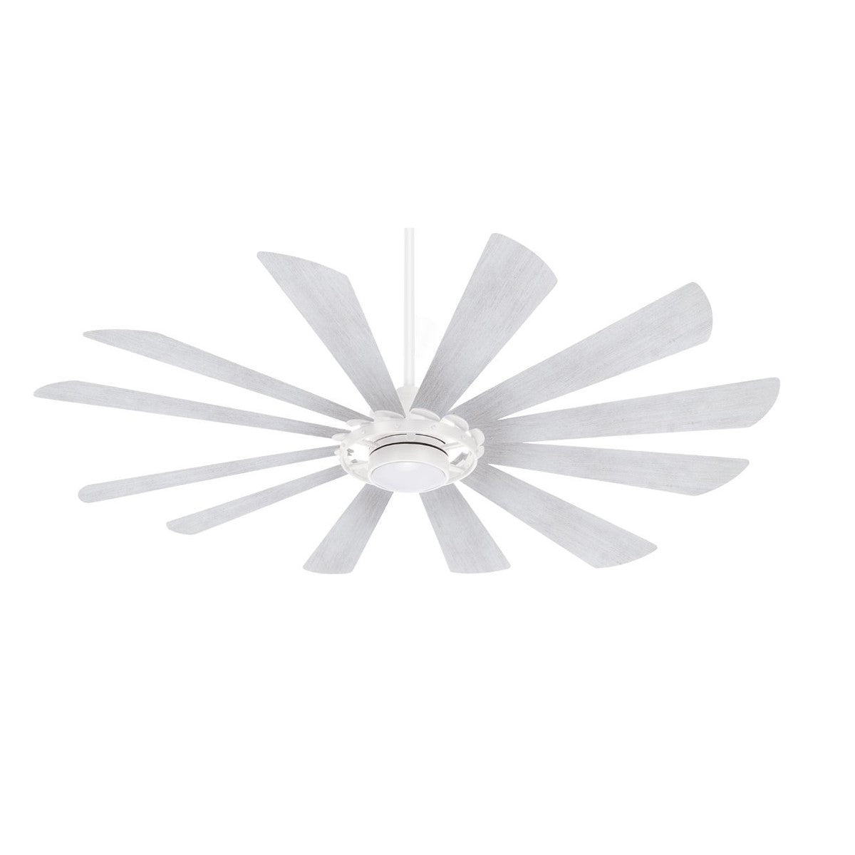 Windmolen LED 65" Wet Rated Smart Ceiling Fan, Textured White - Bees Lighting
