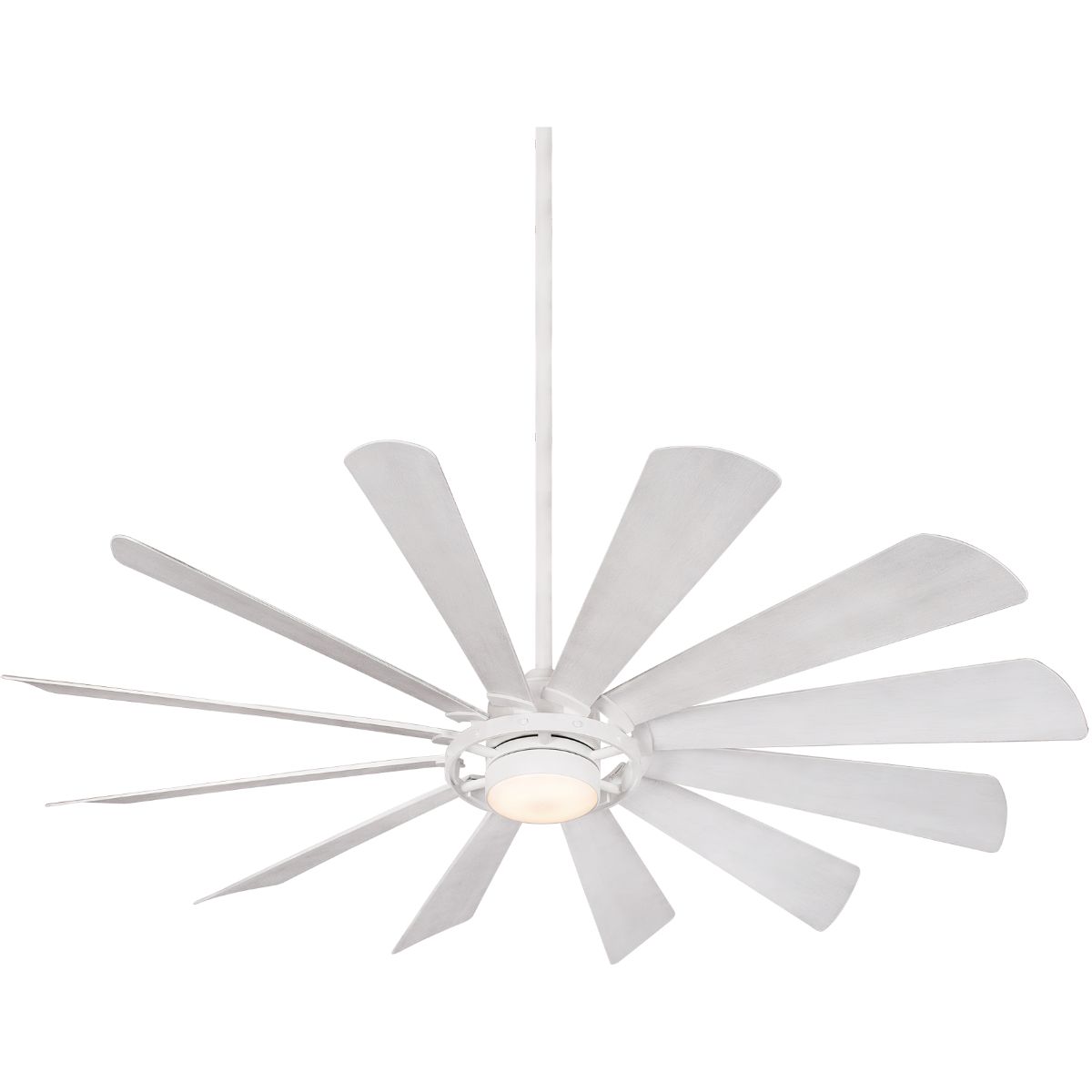 Windmolen LED 65" Wet Rated Smart Ceiling Fan, Textured White - Bees Lighting