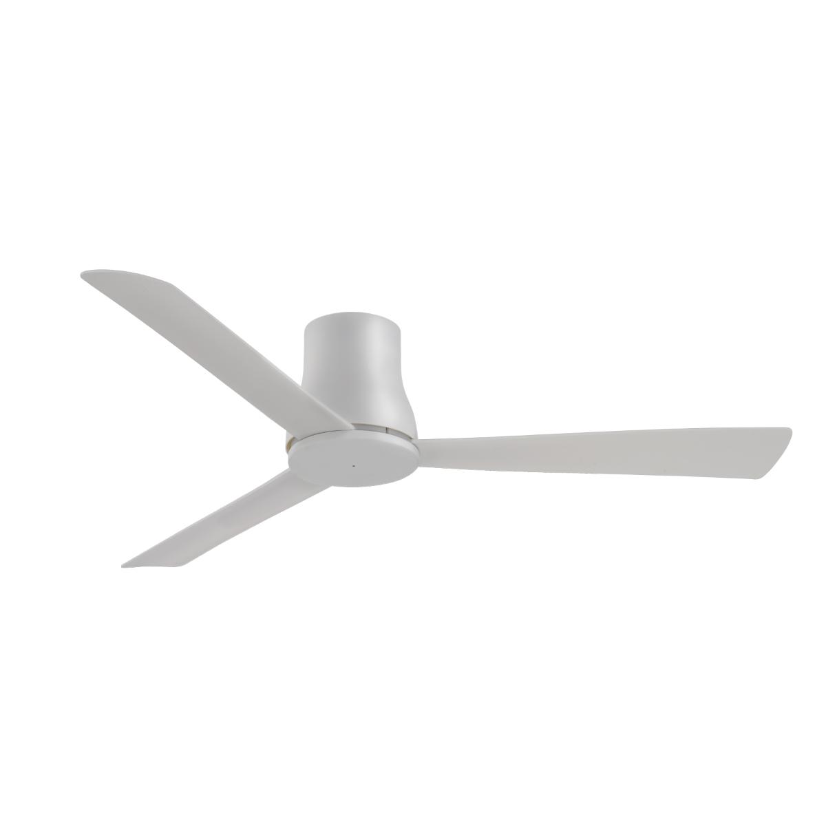 Simple Flush 52" Gray Outdoor Ceiling Fan with Remote - Bees Lighting
