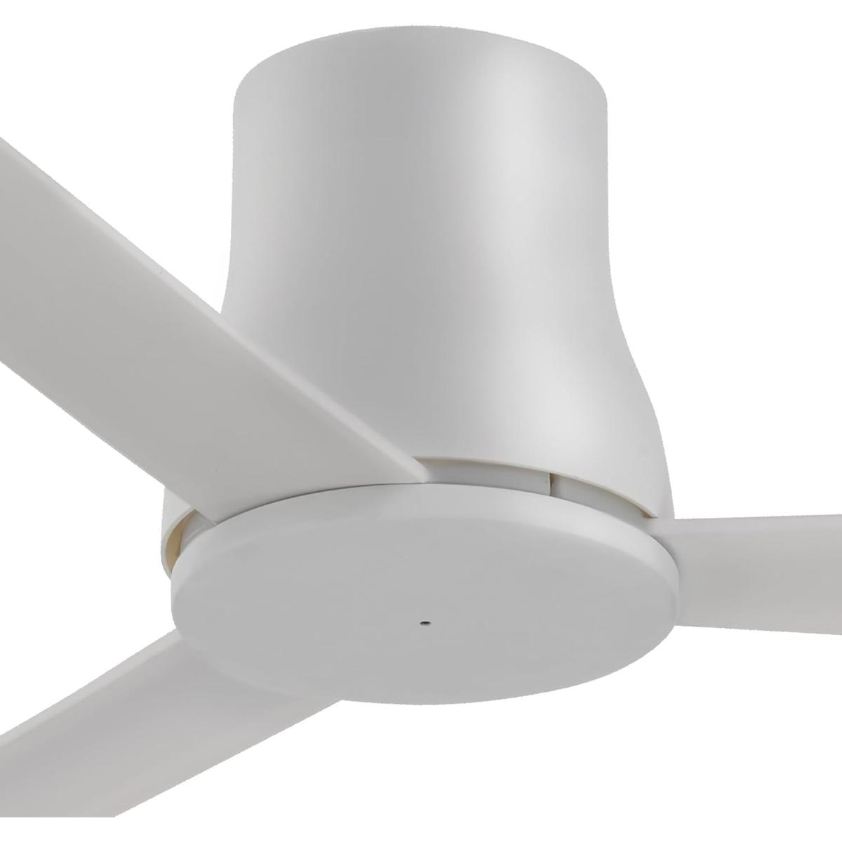 Simple Flush 52" Gray Outdoor Ceiling Fan with Remote - Bees Lighting