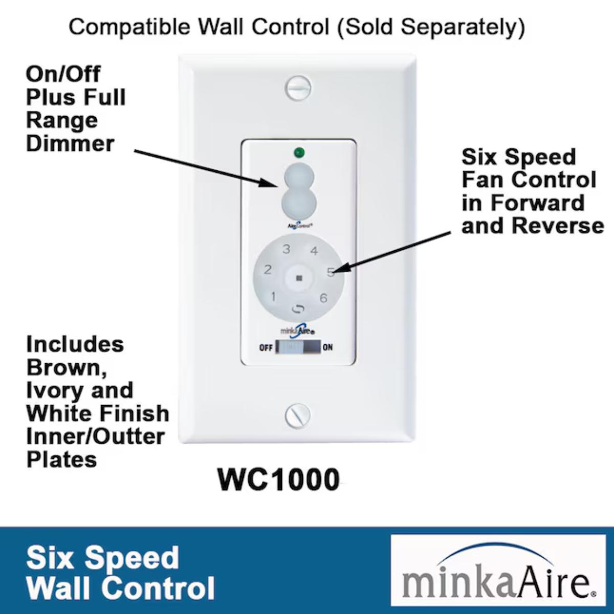 Simple Flush 52" White Outdoor Ceiling Fan with Remote