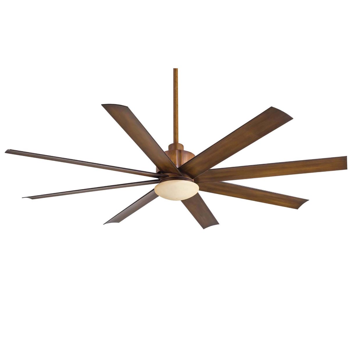 Slipstream LED 65" Large Outdoor Ceiling Fan, Distressed Koa - Bees Lighting