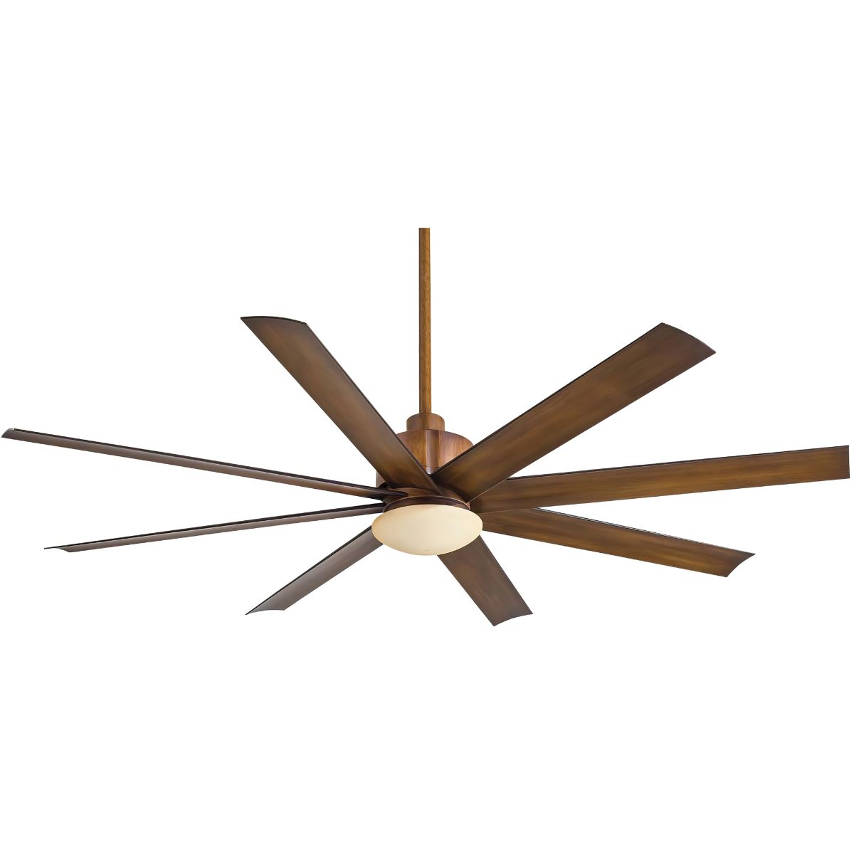 Slipstream LED 65" Large Outdoor Ceiling Fan, Distressed Koa - Bees Lighting
