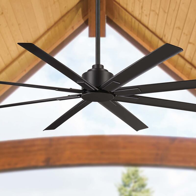 Xtreme H2O 65" Windmill Outdoor Ceiling Fan with Remote, Black Coal - Bees Lighting