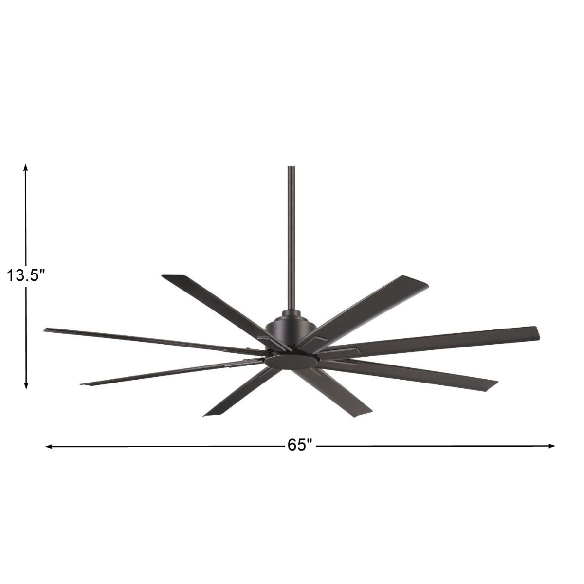Xtreme H2O 65" Windmill Outdoor Ceiling Fan with Remote, Smoked Iron - Bees Lighting