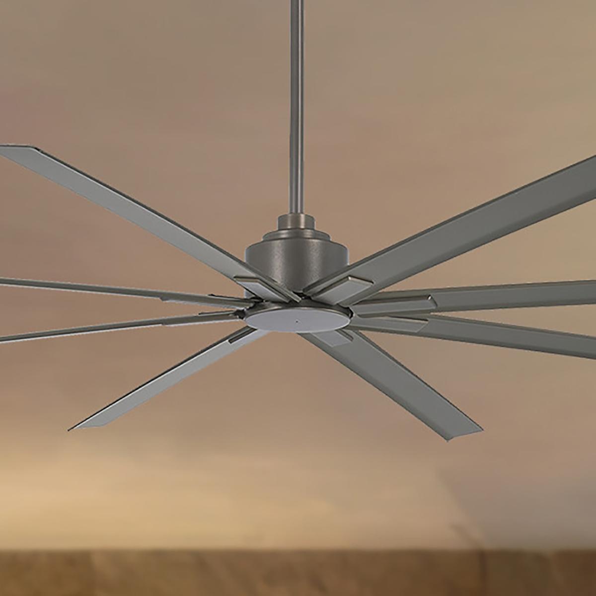 Xtreme H2O 84" Large Windmill Outdoor Ceiling Fan with Remote, Smoked Iron