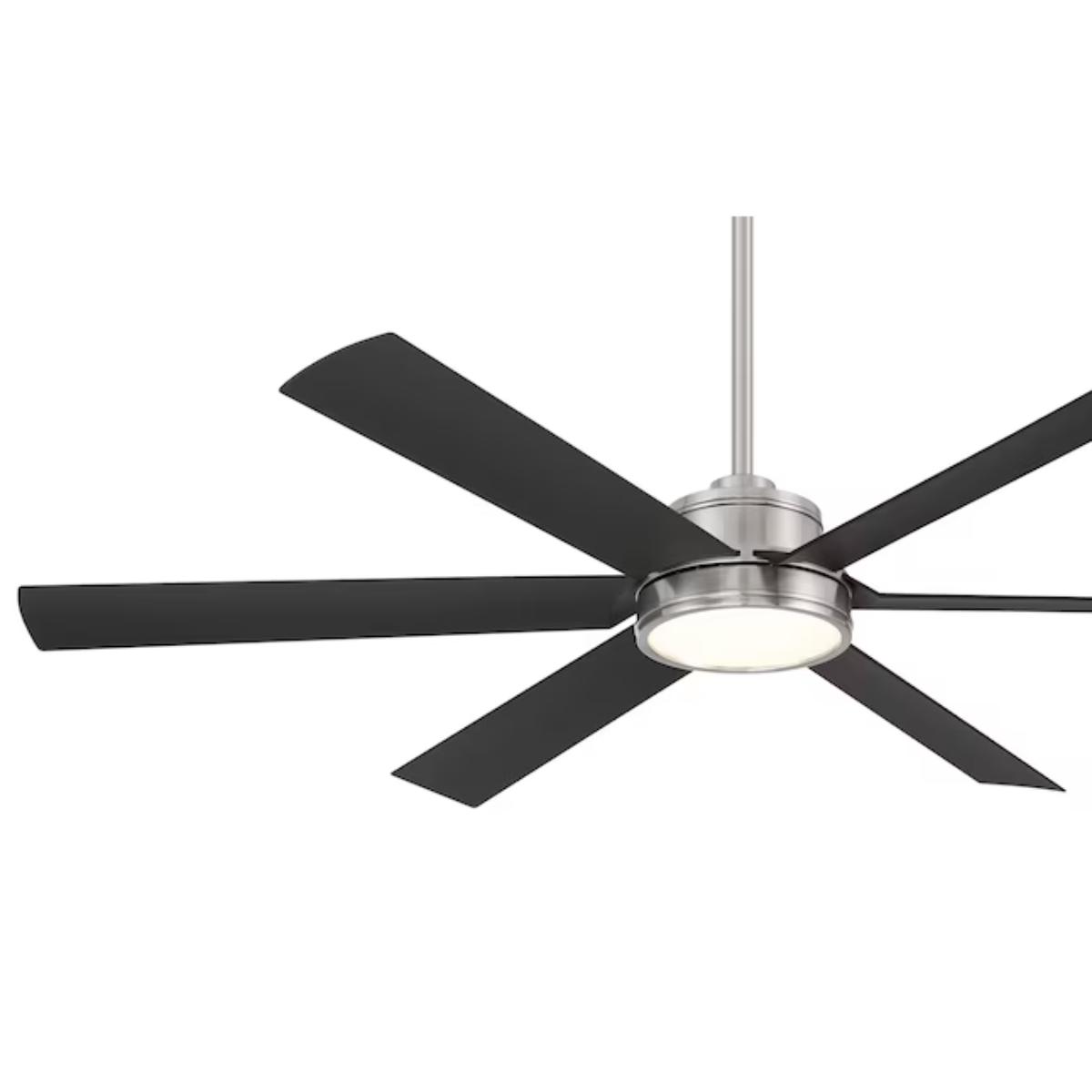 Cairo 65" Nickel Smart Ceiling Fan with Light - Bees Lighting
