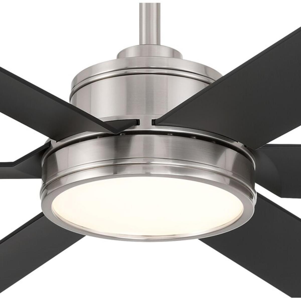 Cairo 65" Nickel Smart Ceiling Fan with Light - Bees Lighting