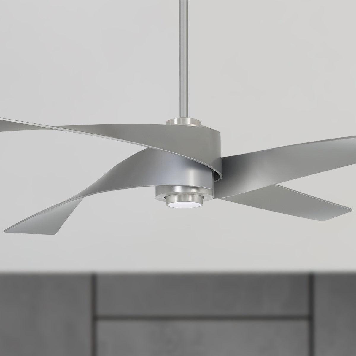 Artemis IV 64 Inch Contemporary Propeller Ceiling Fan With Light And Remote - Bees Lighting