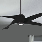 Artemis IV LED 64'' Gun Metal & Black Ceiling Fan with Remote - Bees Lighting