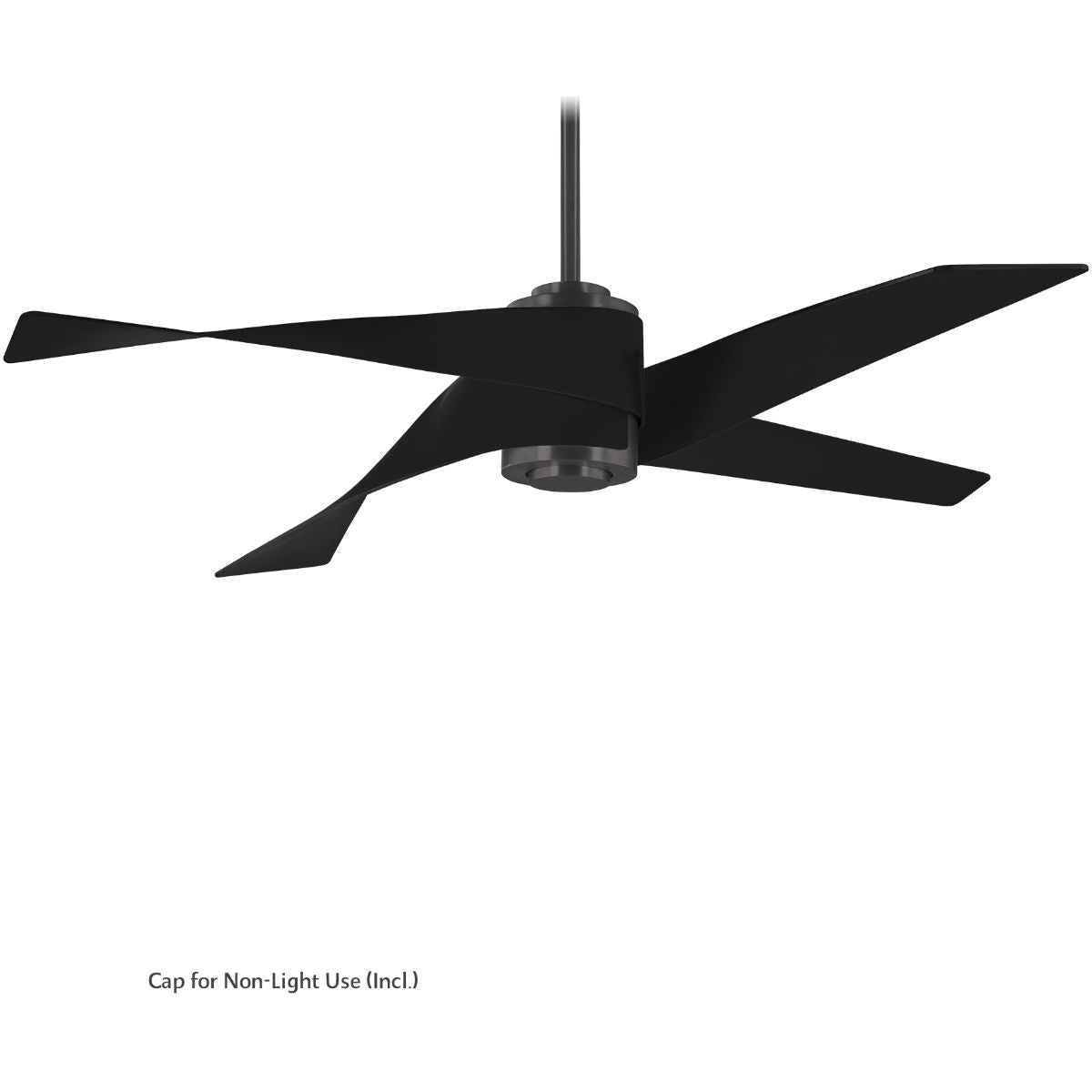 Artemis IV LED 64'' Gun Metal & Black Ceiling Fan with Remote - Bees Lighting
