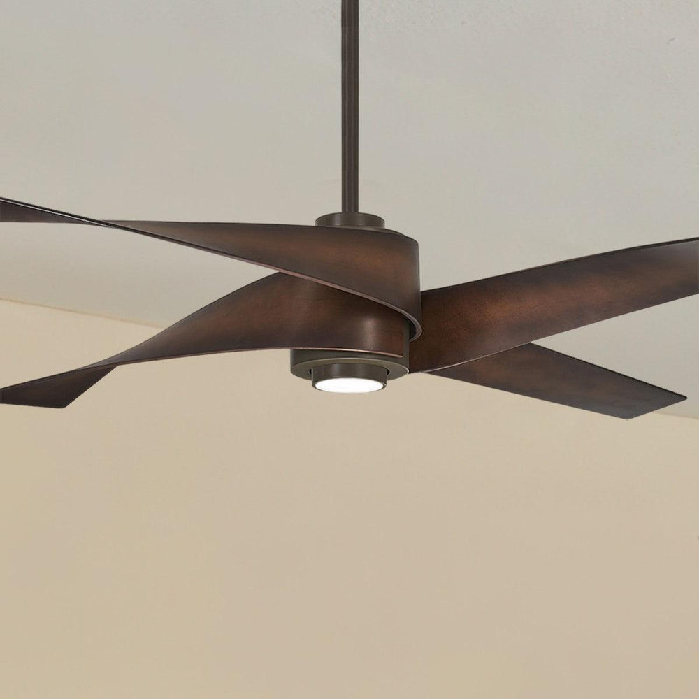 Minka Fans Minka Aire - Artemis IV 64 In. Oil Rubbed Bronze Ceiling Fan With LED ...