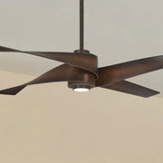 Artemis IV LED 64'' Bronze & Tobacco Ceiling Fan with Remote - Bees Lighting
