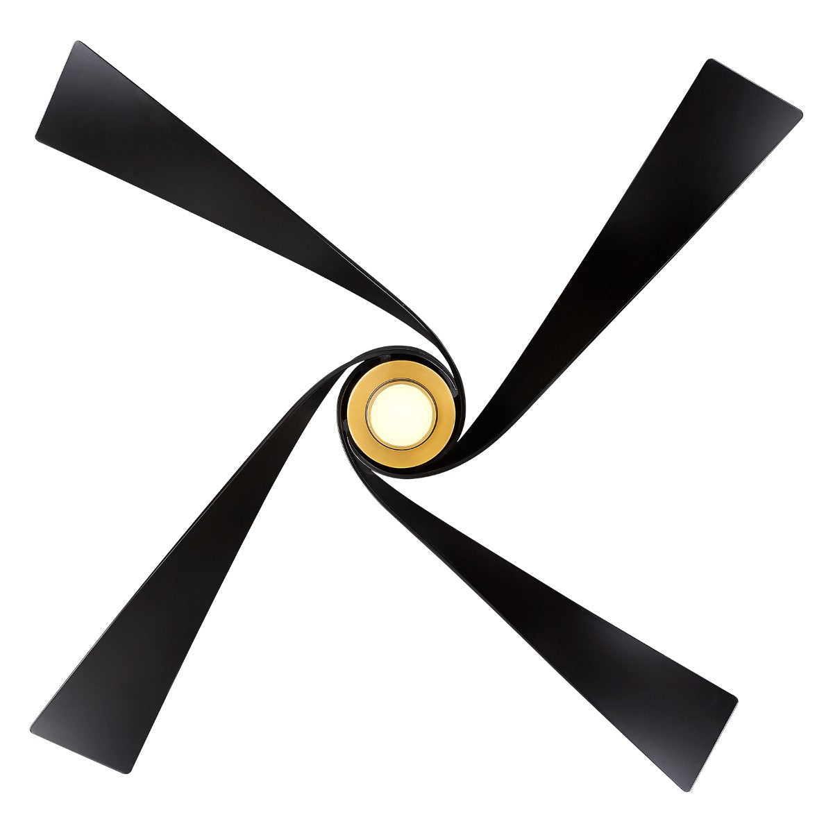 Artemis IV LED 64'' Brass and Black Ceiling Fan with Remote - Bees Lighting