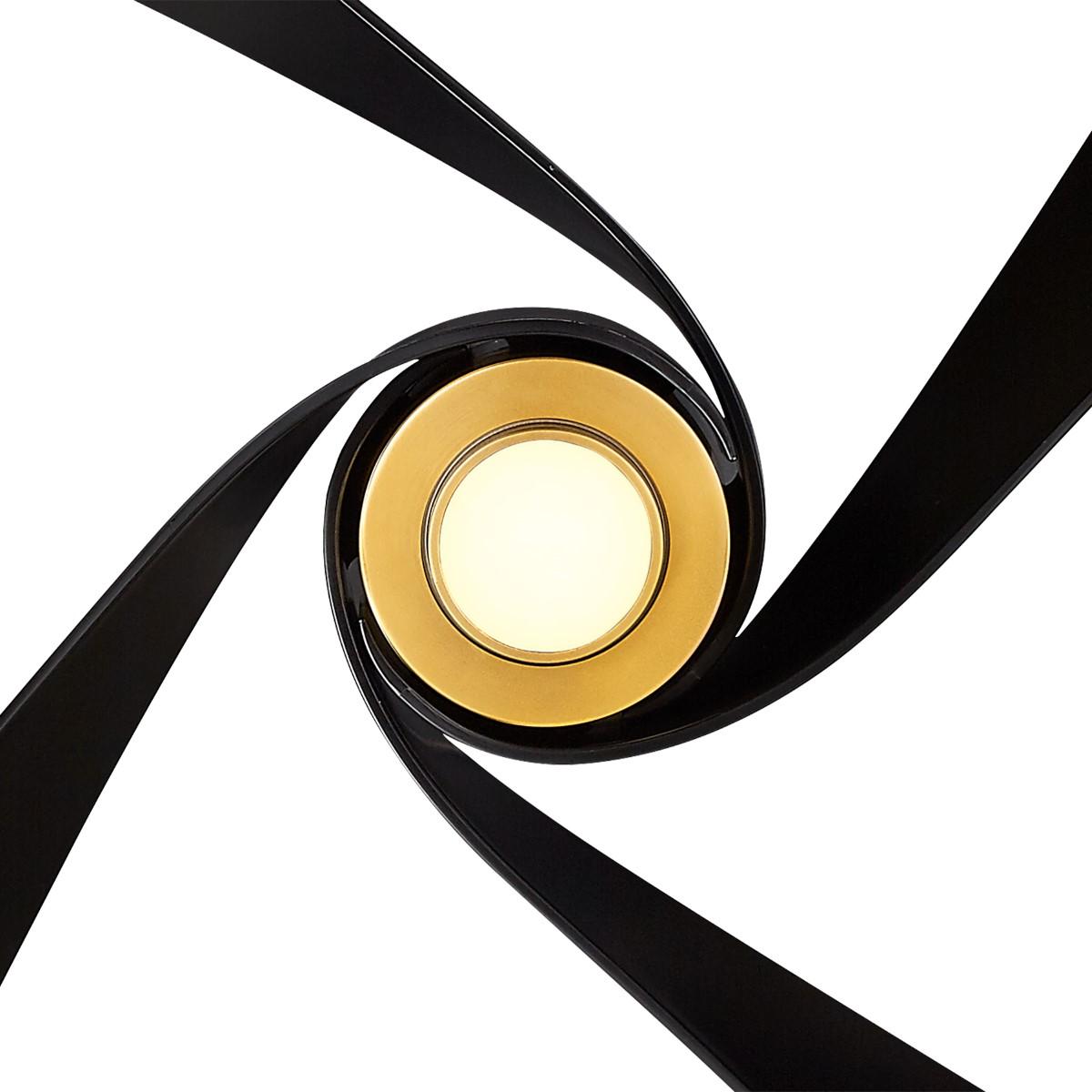 Artemis IV LED 64'' Brass and Black Ceiling Fan with Remote - Bees Lighting