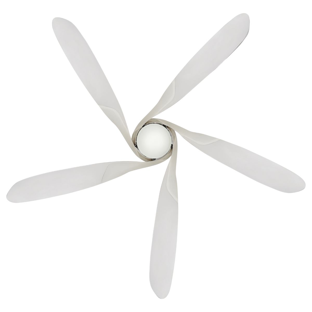 Artemis XL5 LED 62" Ceiling Fan with Remote, Liquid Nickel - Bees Lighting