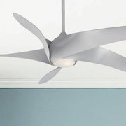Artemis XL5 LED 62" Ceiling Fan with Remote, Silver - Bees Lighting