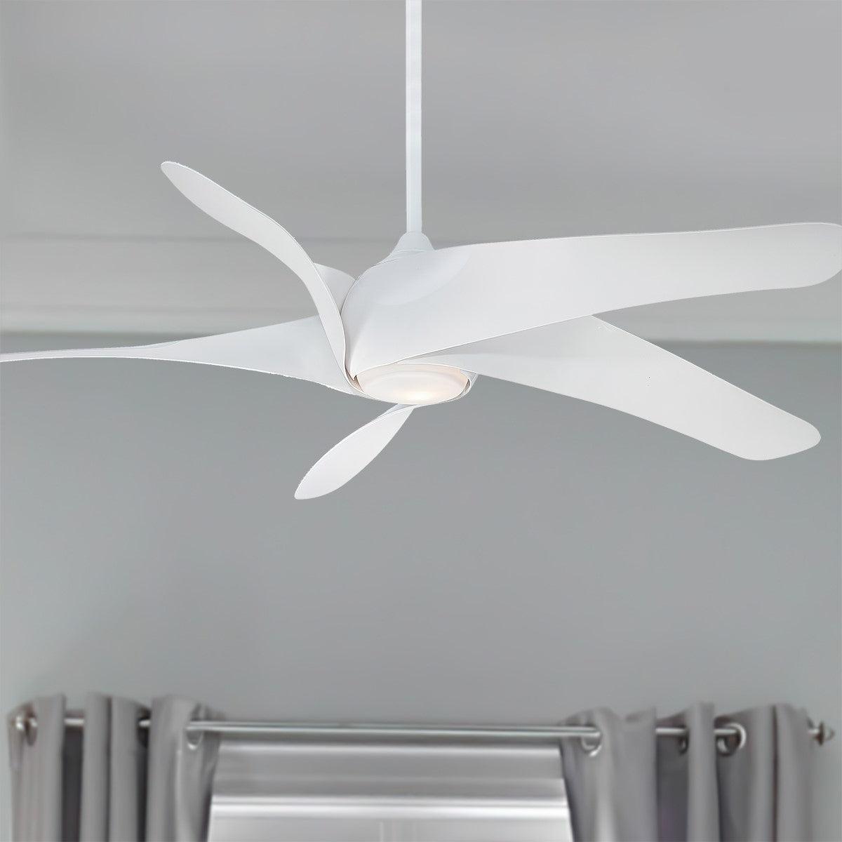 Artemis XL5 62 Inch Contemporary Propeller Ceiling Fan With Light And Remote - Bees Lighting