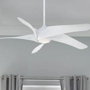 Artemis XL5 LED 62" Ceiling Fan with Remote, White - Bees Lighting