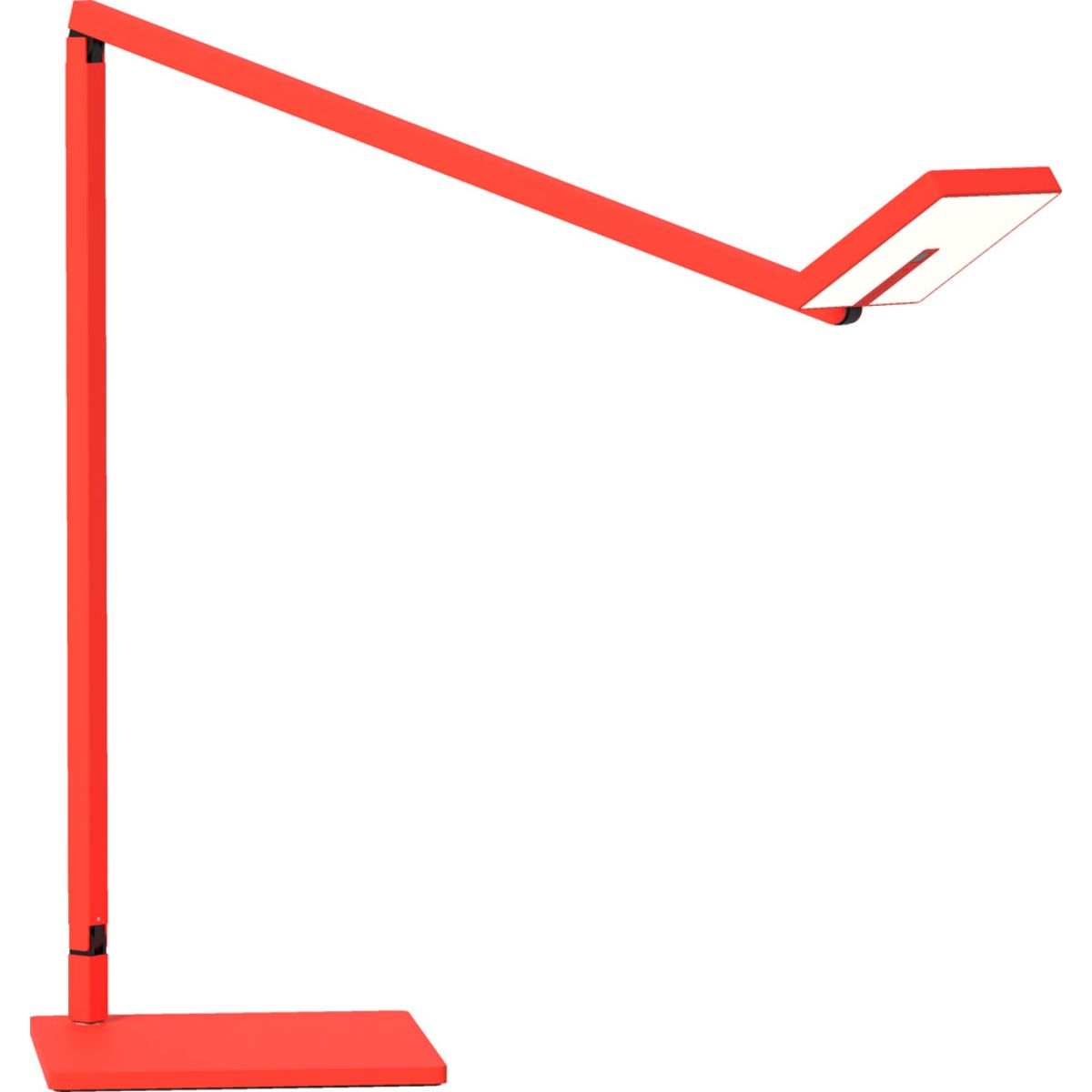 Focaccia Matte Fire Red Contemporary LED Desk Lamp with USB Port and Occupancy Sensor - Bees Lighting