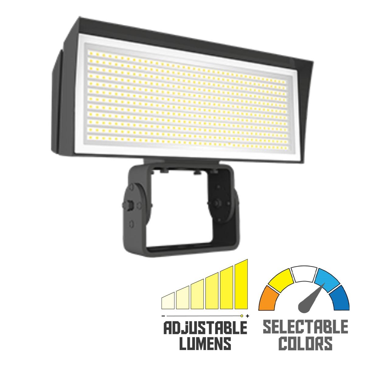 LED Flood Light, 120/230W, 39000 Lumens, 4000K/5000K, 480V, Trunnion Mount - Bees Lighting